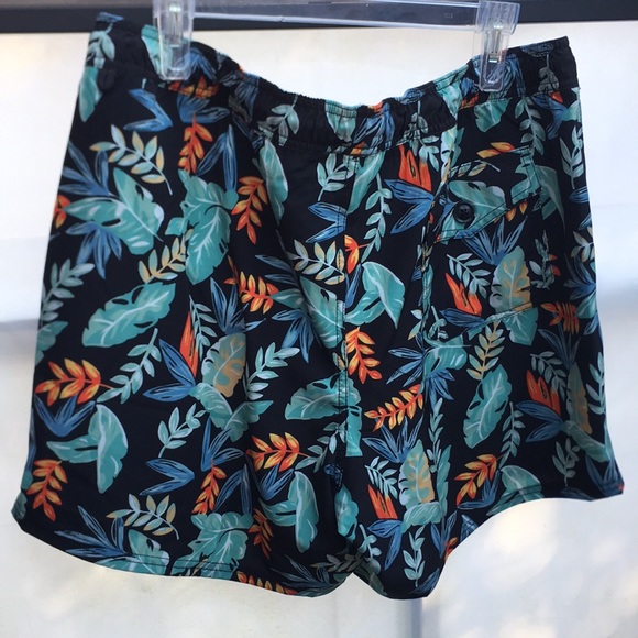 New J. Crew Men’s Tropical Print 6” Swim Trunk Shorts - Picture 5 of 7